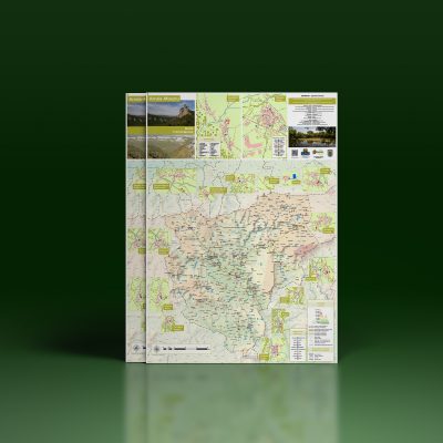 Parte delantera expandida del mapa